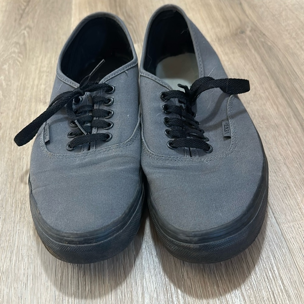 Grey and black vans